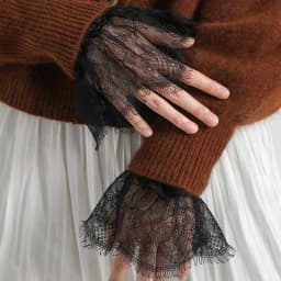 Gothic Retro Black Detachable Sleeve Fake Cuffs Multi Layer Lace Patchwork Princess Sweater Decorative Wristband Dropshipping