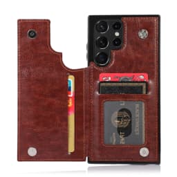 for Samsung Galaxy S22 Ultra Cover Wallet Case ID Credit Card Slot Holder Cash Pocket Sleeve PU Leather Magnetic Closure Case