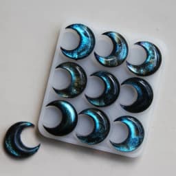 Geometric Earring Pendant Silicone Mold Moon Epoxy Resin Mould For DIY Ornaments Keychain Necklace Charms Epoxy Resin Crafts