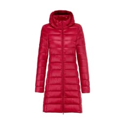 Winter Womens Down Jackets Long Ultra Light Thin Casual Coat Puffer Jacket Slim Remove Hooded Hat Detachable Parka Plus size