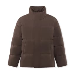 Semir Men Puffer Thick Down Colorblock Textured Print Stand Collar Loose Fit 2026 Urban Casual Warm Couple Style Outerwear