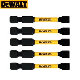 DEWALT SL8 57MM Slotted Impact Drill Bits High Speed Steel Hard Metal Screwdriver Batch Head 5PCS