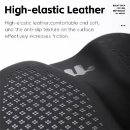 WEST BIKING Bicycle Saddle Hollow Breathable Comfortable Cycling Seat Shock Absorption Non-slip PU Leather for MTB Road Bike