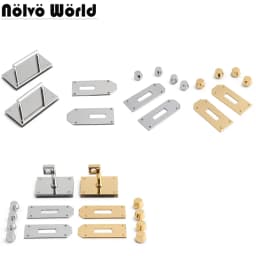 1/3/5Sets Big size High-Grade Solid stainless steel Lock Set For Classic Luxury Bags Padlock with Keys Replacement Accessories