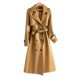 2024 High-quality Leather Trench Coat Women's Sheepskin Outerwear X-long Windbreaker Autumn Winter Lady Streetwear Overcoat 5xl