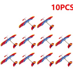 1-20PCS DIY Hand Throw Flying Planes Elastic Rubber Band Powered Flying Airplane Plane Model Toys For Children