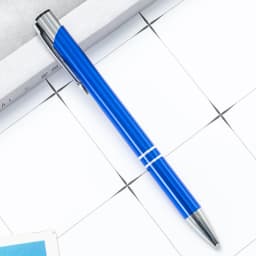 50Pcs/Lot Ballpoint Pen Black Blue Ink School Office Student Pen Free Customized Logo Name Text