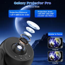 Star Projector Galaxy Pro Night Light 4K HD Lmage Disc Upgraded Planetarium Projector Pro With Remote Control Bluetooth Function