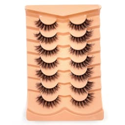 New 7 Pairs of Thick, 3D Simulation Mink Fur Fake Eyelashes Short, Dramatic Fake Eyelashes Wholesale Full Line Fake Eyelash Make