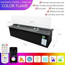 3D Atomized Fireplace Decoration With Colorful Flame ECO Decorative Fire Mist Intelligent Indoor Electric Water Vapor Fireplace
