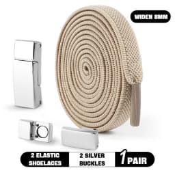 Magnetic Lock Shoelaces without ties Elastic Laces Sneakers No Tie Shoe laces Kids Adult Running Tennis 8mm Width Flat Shoelace
