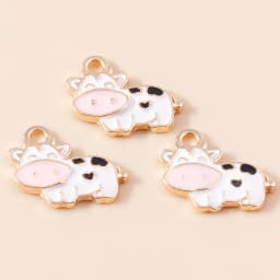 10pcs 13*17mm DIY Enamel Mini Cat Charms for Necklaces Pendants Earrings Cute Animal Charms Handmade Jewelry Making Accessories