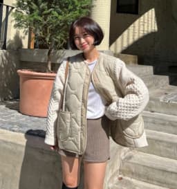 Korean Style Women's Cotton Jacket Heavy Work Loose Fit Patchwork Winter Coat Atmosphere Vintage Personality Long Sleeve Zipper