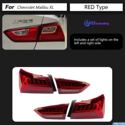 Car Lights for Chevrolet Malibu LED Tail Light 2016-2022 Malibu Rear Stop Lamp Brake Signal DRL Reverse Automotive Accessories