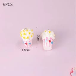 10pcs Resin Imitation Strawberry Shape Charms For DIY Key Chain Necklace Pendants Ornament Jewelry Making Accessories