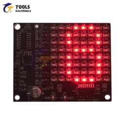 DIY Electronic Kit 64LED/256LED Red Display LED SMD Dot Matrix Advertising Screen Fun Soldering Practice Welding Practice Kit