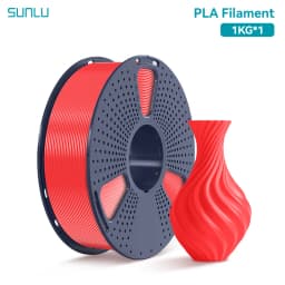 SUNLU 1KG PLA 3D Printer Filament 1.75mm Neatly Wound 3D Printing Filament Fit Most FDM 3D Printers, 1kg Spool (2.2lbs)