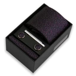 Luxury Tie Set For Men Business Gift Box Wedding Party Fashion Men Tie Set Paisley Handchief Cufflink Tie-Clip Suit Gift For Man