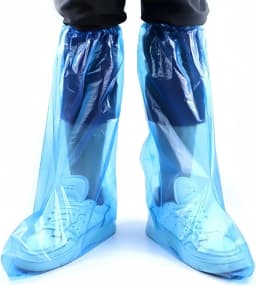 10-200pcs Long Disposable Shoe Covers Waterproof Non Slip Rain Boots Unisex Outdoor Travel Hiking Camping Rainy Days Elastic Top