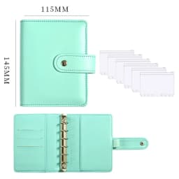2023 New A7 Budget Binder Cash Envelopes for Money Saving Organizer with Zipper Pockets, Budget Sheets and Self-adhesive Labels