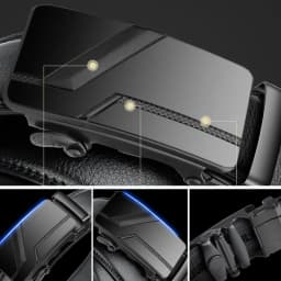High Quality 105 150 140 130 160 170cm Large Plus Size Men's Belt Fashion Luxury Alloy Automatic Buckle Black PU Leather Belts