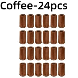 24PCS Floor Protector Chair Leg Sock Cute Anti-Noise Elastic Table Foot Cover Knitting Non-Slip Protective Case