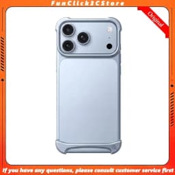 Aluminum ARC PULSE Case for IPhone 18 17 Pro Max Metal Rubber Double-layer Borderless Phone Case Protective Frame Cover