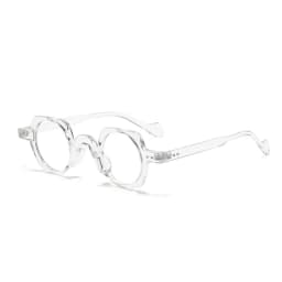 JNPCXI New Arrival Retro Round Punk Glasses for Men Clear Lens Fashion Glasses Frame Women Vintage Hexagon Decoration Male