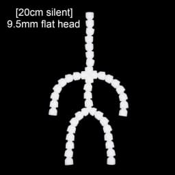 Sound/Silent Version Dolls Joint Skeleton for 15/20cm Plush Toy DIY Doll Ball Socket Flexible Armature Doll Accessories