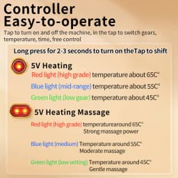 Full-Wrap Hip Support Brace with Massager Pain Relief Buttock Muscle Relaxation Focused Hips Heating Massage
