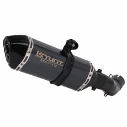 Motorcycle Exhaust System Slip On Exhaust Muffler Tail Pipes For Kawasaki Z900 2017 - 2021 Round Black Muffler