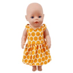 25 Styles Yellow Skirt Doll Clothes For 43 Cm Baby Doll & 18 inch American Doll Girl's Dress,Our Generation Accessories Toys
