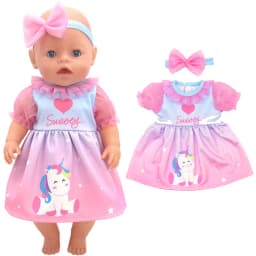 43cm Baby Doll Clothes Animal Romper 17 inch Dolls Clothes Children Xmas Gift Toys Wears