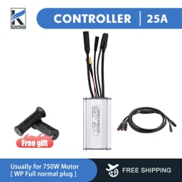 36V/48V 15-30A Waterproof KT Controller for Electric Bike with Light Function for Kunteng Ebike Accessories with Tf01u Display