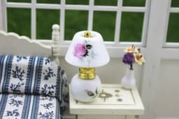 Dollhouse Mini Scene Pocket DIY Ceramic Supplies Ceramic Desk Lamps Decor Accessories Living Room Furniture Decoration Toys