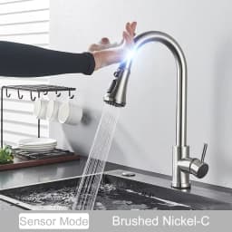 Pull Out Intelligent Touch Kitchen Sink Faucet With Hot And Cold Mixing Sink Faucet That Can Rotate 360 Degrees