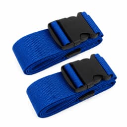 2Pcs Straight Shaped Luggage Straps for Suitcase Polyester Luggage Belt with Adjustable Release Buckle Unisex Travel Accessory