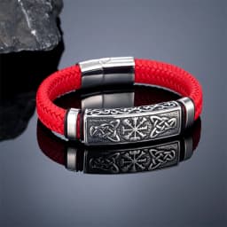 Vintage Vikings Braided Leather Bracelets Men Stainless Stee Norse Runes Celtic Knot Vegvisir Handmade Bangles Icelandic Jewelry