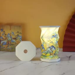 Mini Paper Lantern Night Light USB Charging Portable Foldable Book Lamp Bedroom Bedside Decor nightlight LED Table Light Gifts