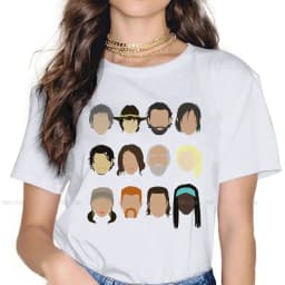 Characters 4XL TShirt The Walking Dead Rick Glenn Daryl Horror Style Streetwear Comfortable T Shirt Women Tee Unique