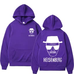 Breaking Bad Walter White Heisenberg Double Sided Printed Hoodie Men Women Vintage Oversized Rock Hoodies Man Black Sweatshirts