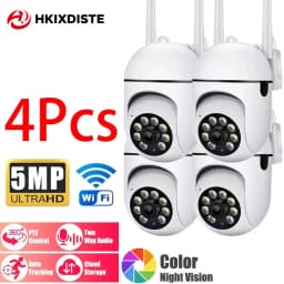 MIni 5MP Wifi Camera Indoor 360 PTZ Pet Baby Monitor IR Night Vision Ai Detect P2P Surveillance IP Cameras With Cam720 APP