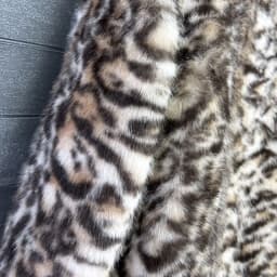 DEAT 2026 Winter Thick Leopard Print Faux Fox Fur Coat For Women Contrast Color High Quality Suit Collar Overcoat 11A06743