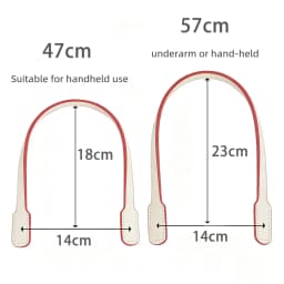 New 1 Pair Hand Sewn Stitched Genuine Leather Bag Straps Handles Replacements Cowhide Hand-Stitched Handmade Underarm Strap