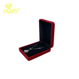 Velvet Jewelry Box For Pendant Display Gift Storage Case Necklace Holder Pendant Packaging Box Elegant Jewelry Storage