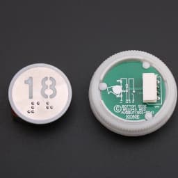 1PCS Applicable to KONE elevator With Braille button Number button 853343H02 863223H03 Glow white Opening diameter 32mm