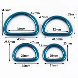 5/10Pcs 20/25/32/38mm D Ring Metal Buckles Webbing for Bag Strap Handbag Loop Connect Hook Dog Collar Clasp Bags Accessories