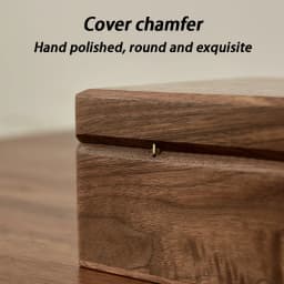 Solid Wood Jewelry Box Walnut Ring Earring Storage Display Boxes Luxury Women's Bracelet Jewelry Packaging Box with Lock
