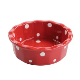 5.5 Inch Lace Polka Dot Bowl Ceramics Fruit Bowl Household Salad Dish Cute Korean Style Dessert Circular Yogurt Baking Tableware