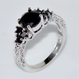 Splendent White Zircon Engagement Ring Luxury Crystal Round Stone Rings For Women Men Silver Color Wedding Bands Stylish Jewelry
